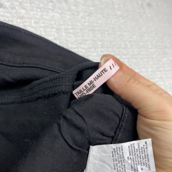 Y2K Garage Denim Black Jeans Juniors Size 13 Distressed Raw Hem Skater Grunge - Picture 8 of 12